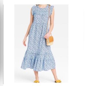 Universal Thread Sleeveless Blue Floral Dress